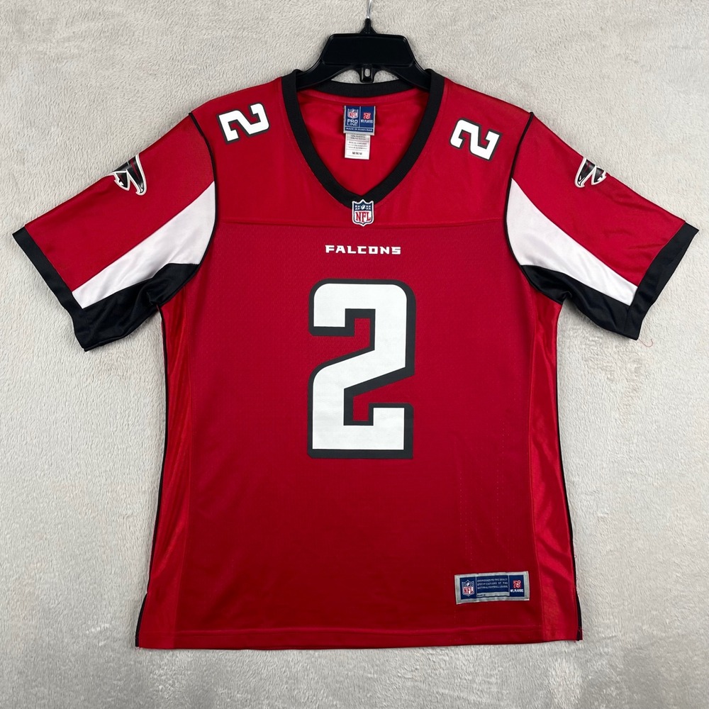 Atlanta Falcons NFL Jersey Mens Medium Red Pro Line Matt Ryan #2 Football